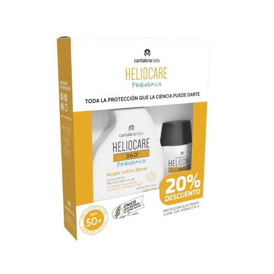 Heliocare 360º Pack Mineral Pediátrico 50Ml + Pistola Atópica 250Ml