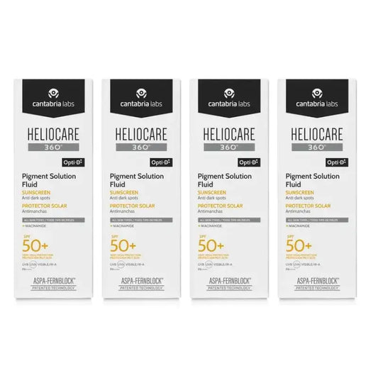 Heliocare 360º Pigment Solution Fluid Spf50+, Embalagem 4 x 50 Ml