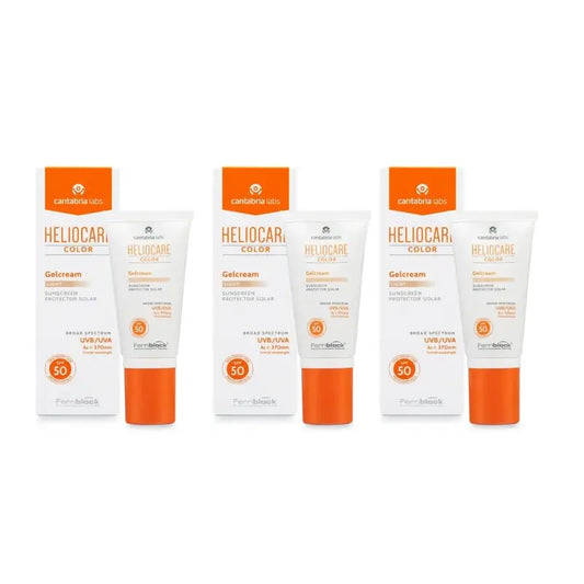 Heliocare Colour Gel Creme Light Spf 50+, 3X50 Ml