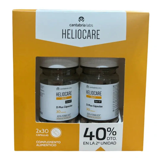 Heliocare Pack 360 D Plus, 2x30 cápsulas