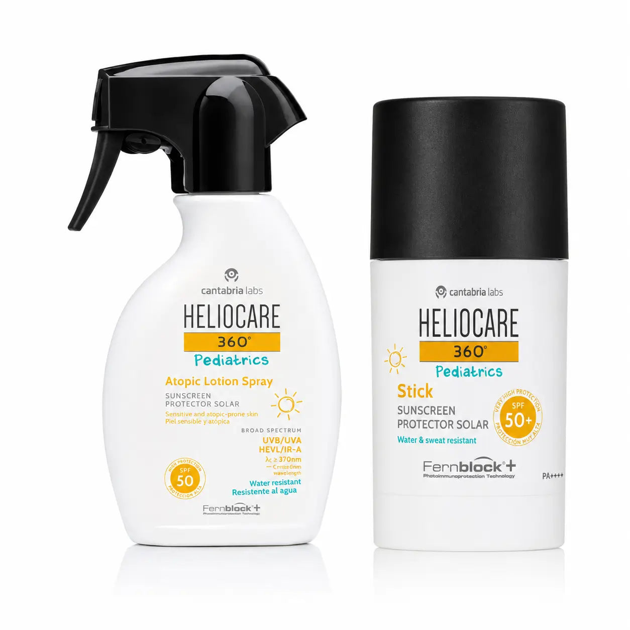 Heliocare Pack 360º Pediatria Loção Atópica Spray Spf50 250 Ml + Stick Spf50+ 25Gr