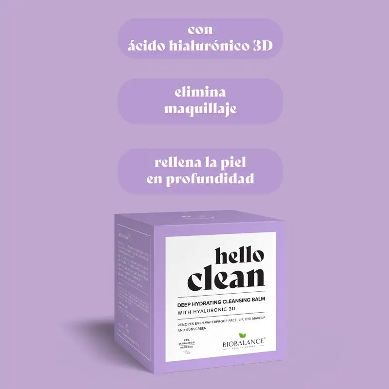 Hello Clean Bio Balance Bálsamo de Limpeza Hidratante Profundo com Ácido Hialurónico 3D , 100 ml