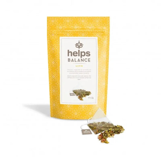 Ajuda a equilibrar o Amor Ayurvédico Saco Purificante , 15 infusões piramidais