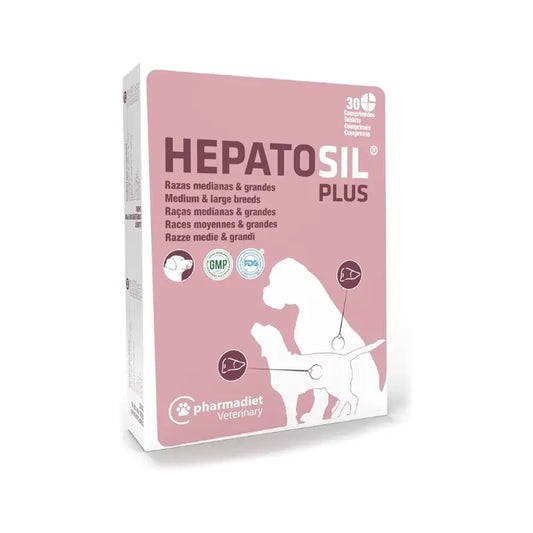 Hepatosil Plus Raça Média-Grande, 30 Comprimidos