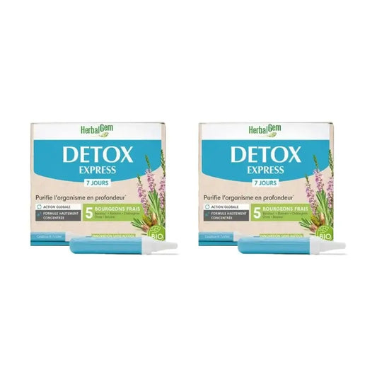 Herbalgem Detox Express, 7X10Ml, embalagem de 2