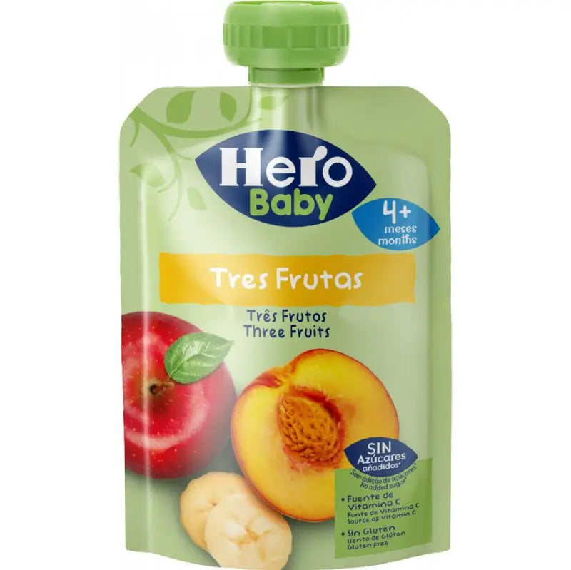 Hero Baby Três Frutos Saqueta 100G