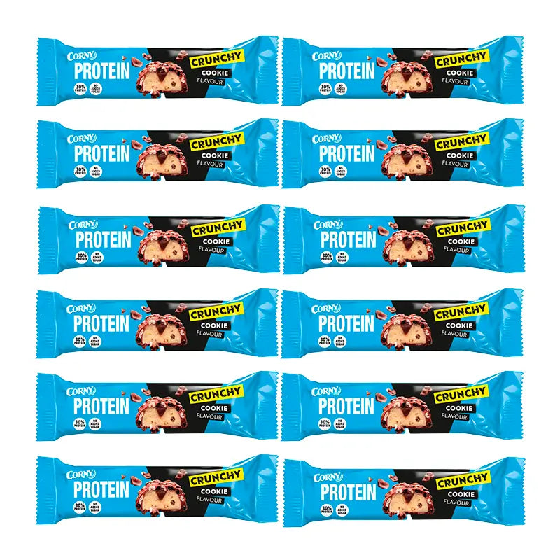 Corny Protein Crunchy Cookies, Embalagem 12 X 45 Gr