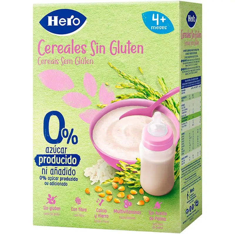 Hero Baby Cereal Cereal Cereal Cereal Sem glúten 340G