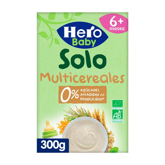 HERO Baby Solo Cereais 100% ecológicos Multicereais 300 gr
