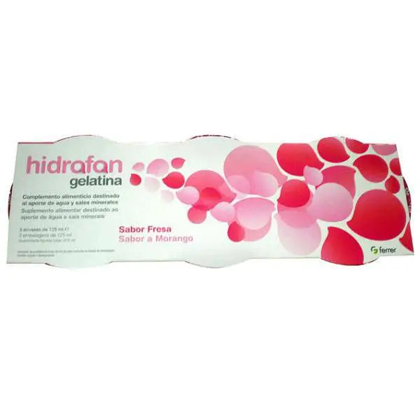 FERRER HIDRAFAN GELATINA GELATINA SABOR MORANGO SUPLEMENTO ALIMENTAR