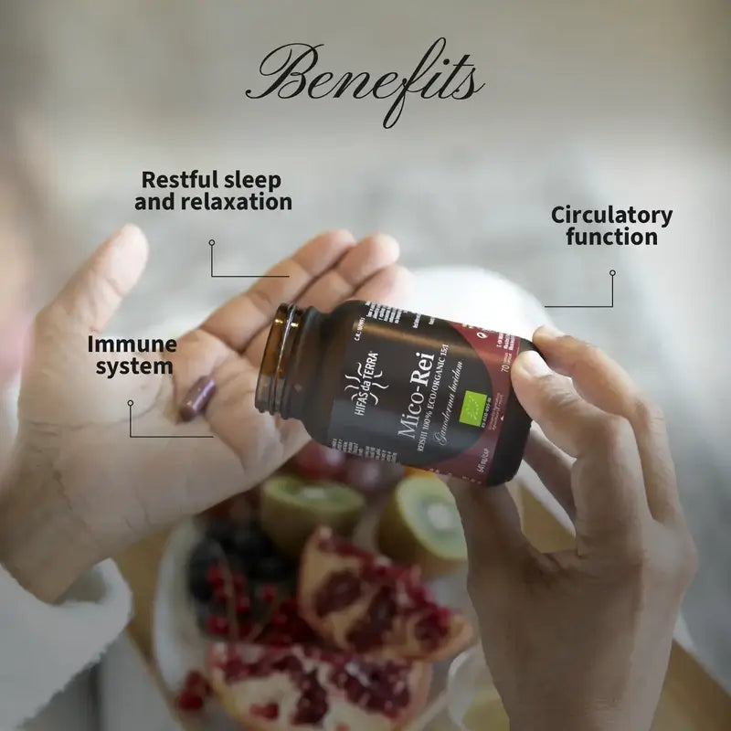 Hyphae Da T Mico-Five Rei Reishi Extract Crystal Jar , 70 cápsulas