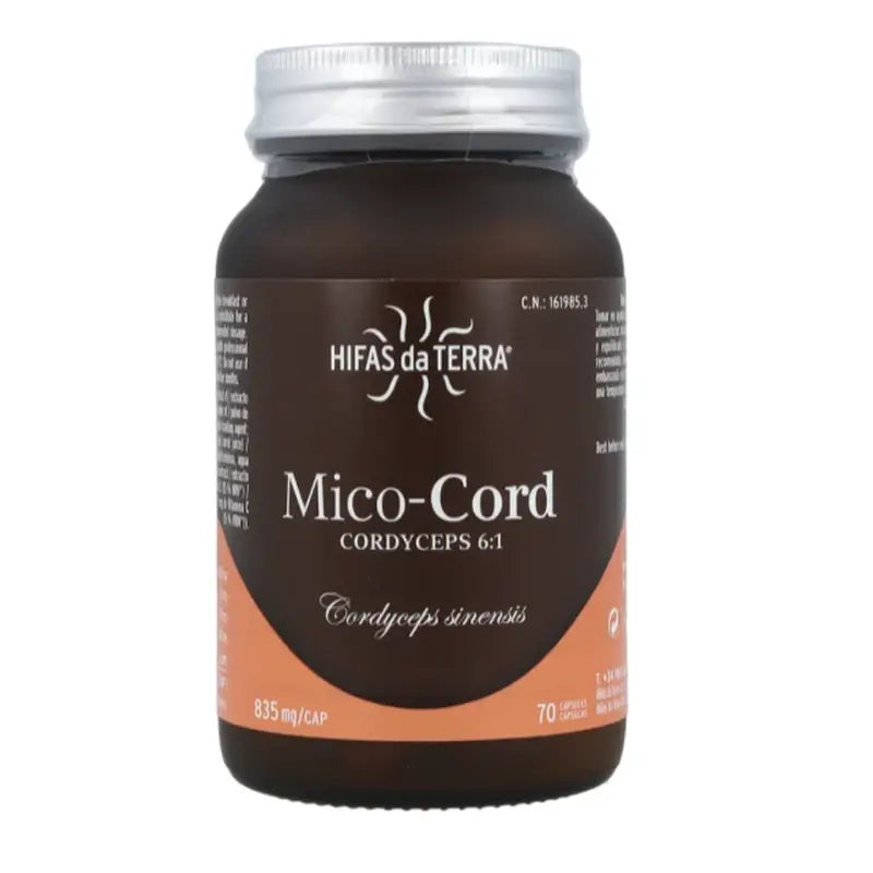 Hifas da Terra Mico Cord (Cordyceps) Hdt 70 Cápsulas