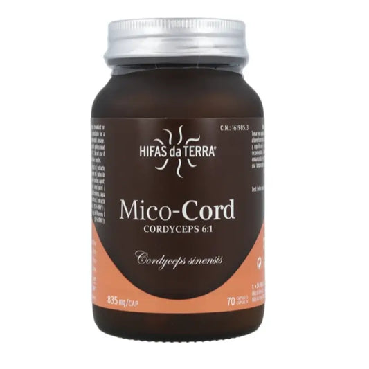 Hifas da Terra Mico Cord (Cordyceps) Hdt 70 Cápsulas