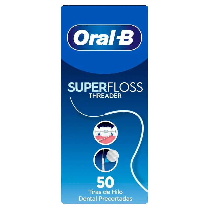 Fio dentário Oral-B Super Floss, 50 unidades.