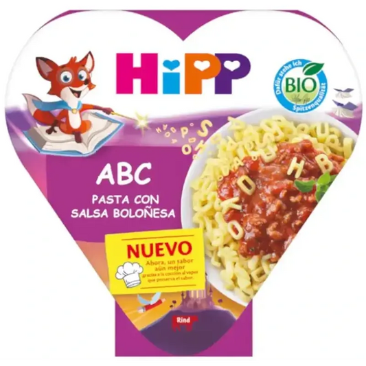 Hipp Abc Massa com Molho à Bolonhesa Biológica, 250 G