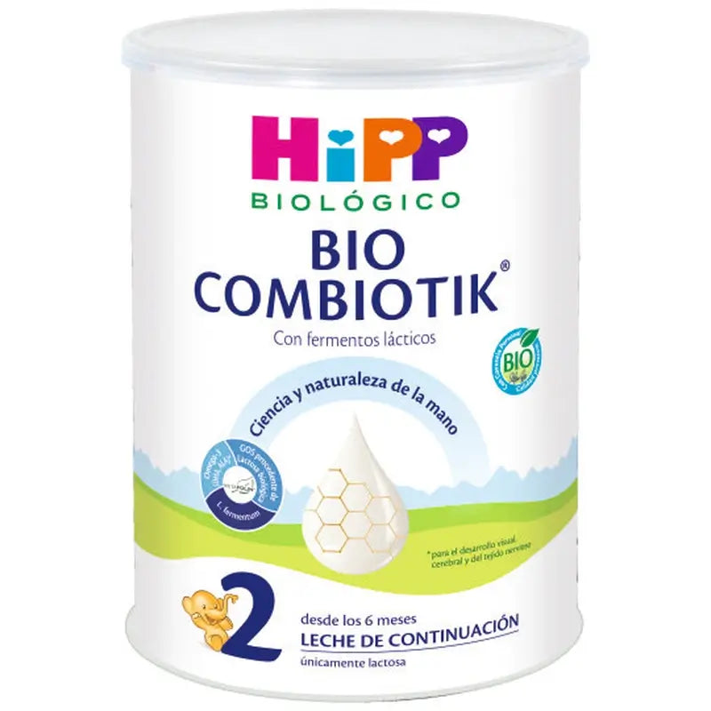 Hipp Combiotik 2, Leite em pó, Embalagem 12 x 800 g