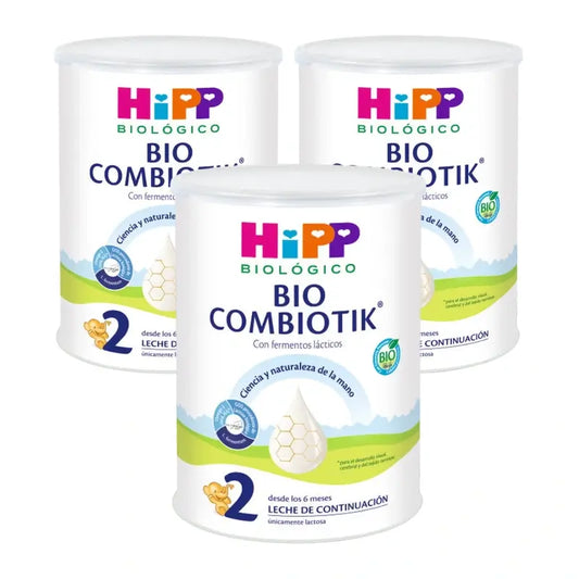 Hipp Combiotik 2, leite em pó, embalagem de 3 x 800 g