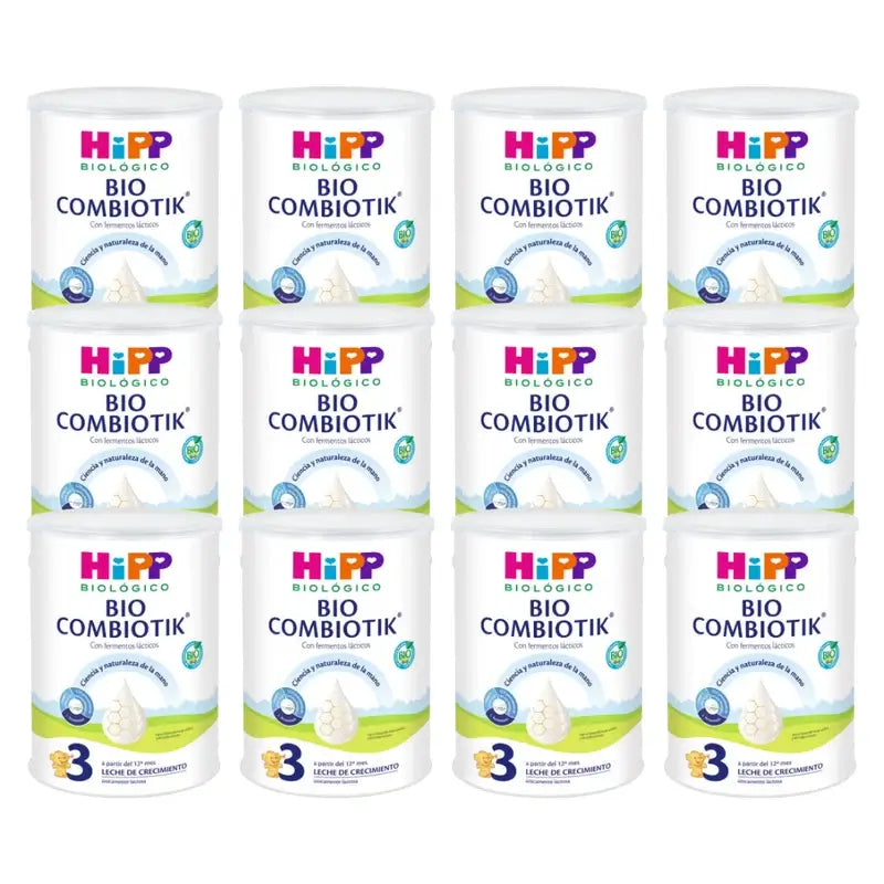 Hipp Combiotik 3, Leite para Crescimento, Embalagem 12 x 800 g