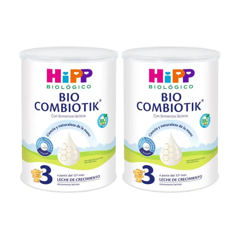 Hipp Combiotik 3, Leite para Crescimento, Embalagem 2 x 800 g