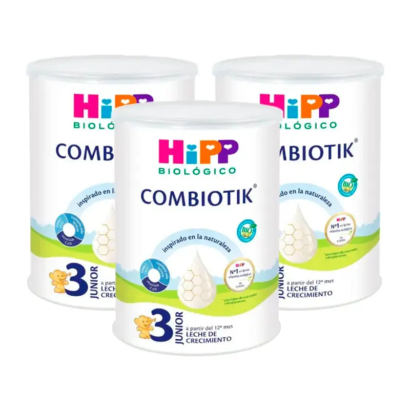 Hipp Combiotik 3, Leite para Crescimento, Embalagem 3 x 800 g