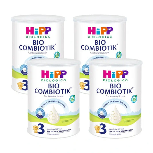 Hipp Combiotik 3, Leite para Crescimento, Embalagem 4 x 800 g