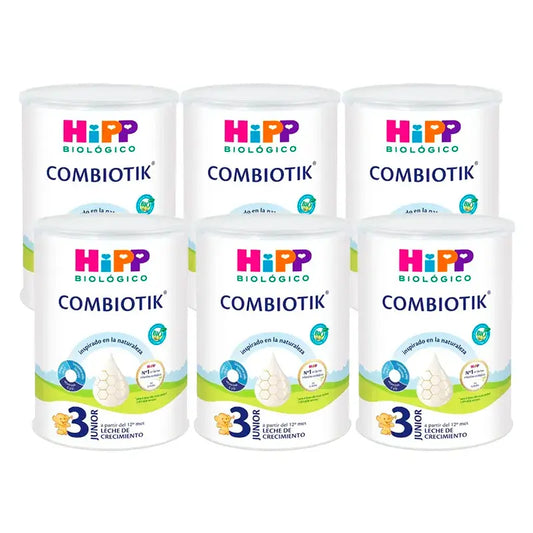 Hipp Combiotik 3, Leite para Crescimento, embalagem de 6 x 800 g