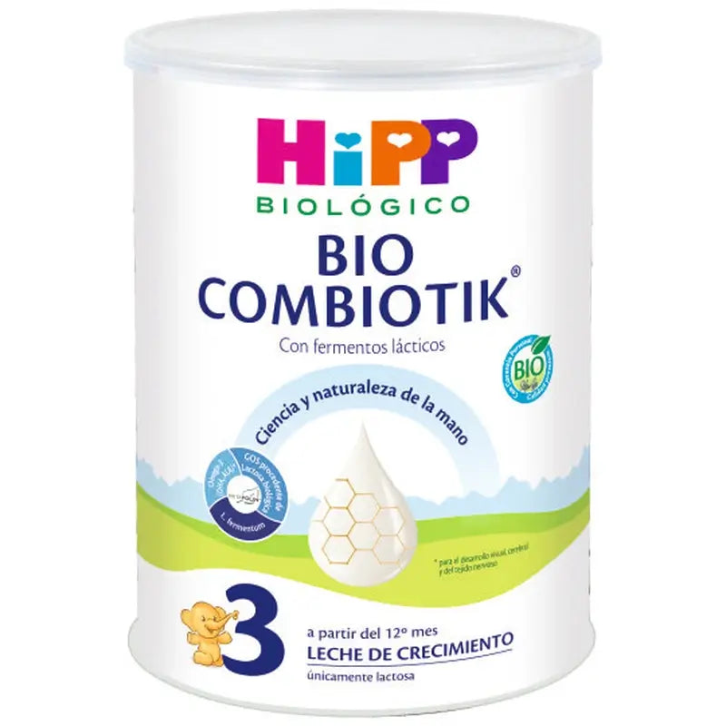 Hipp Combiotik 3, Leite para Crescimento, embalagem de 6 x 800 g