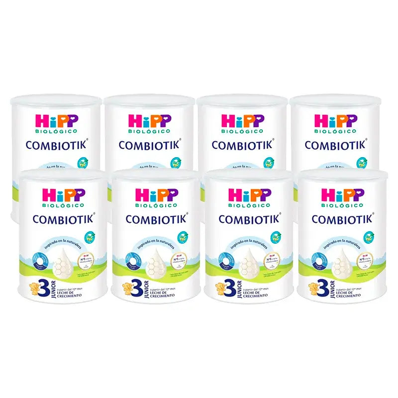 Hipp Combiotik 3, Leite para Crescimento, Embalagem 8 x 800 g
