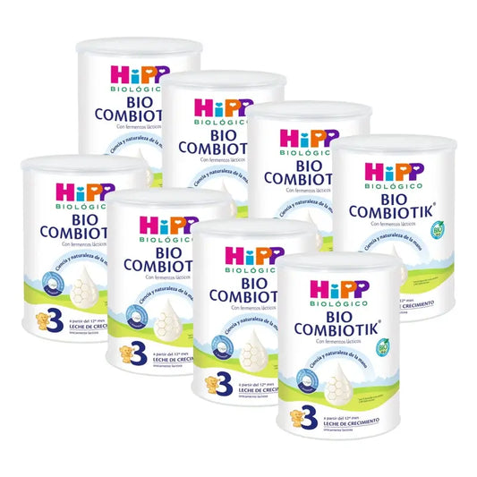 Hipp Combiotik 3, Leite para Crescimento, Embalagem 8 x 800 g