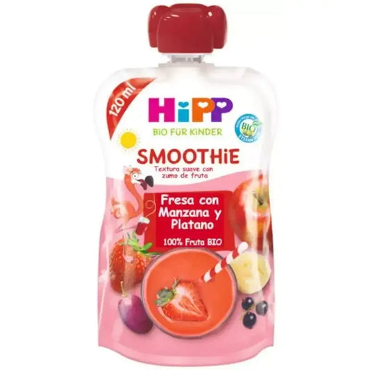 Hipp Organic Strawberry Apple & Banana Smoothie, 120 ml