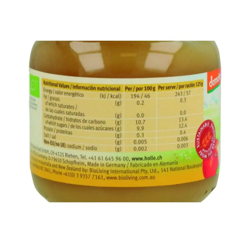 Frasco de maçã Holle 100%, 6 peças