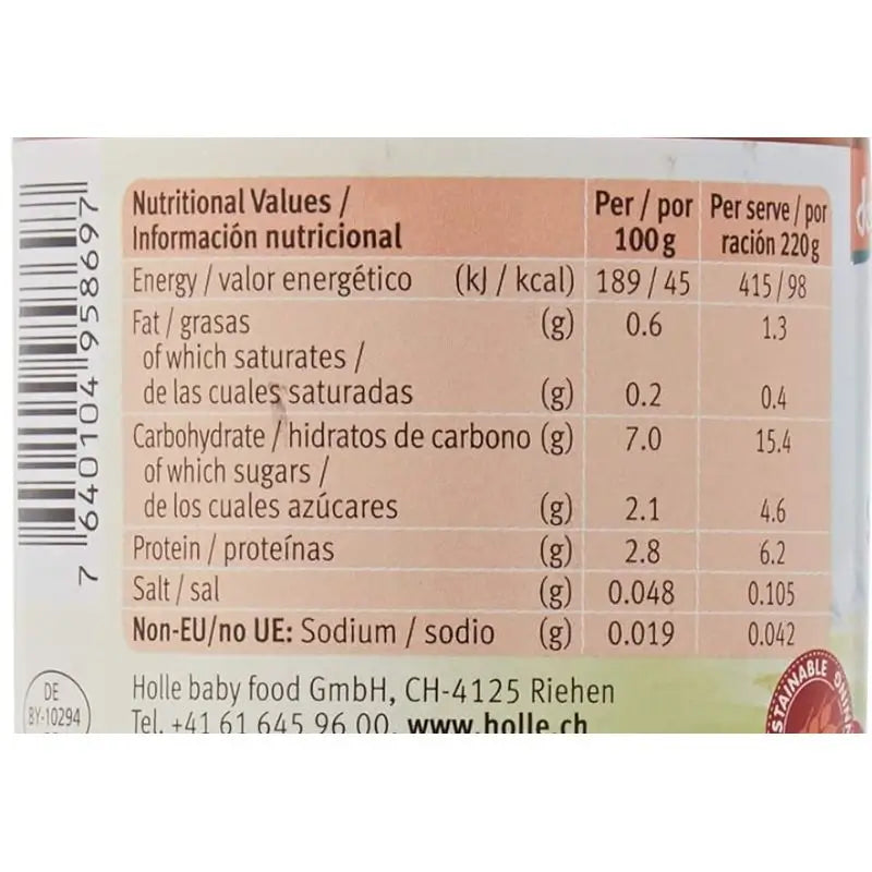 Esparguete Biológico Holle Bolognese, 6x220 Gr