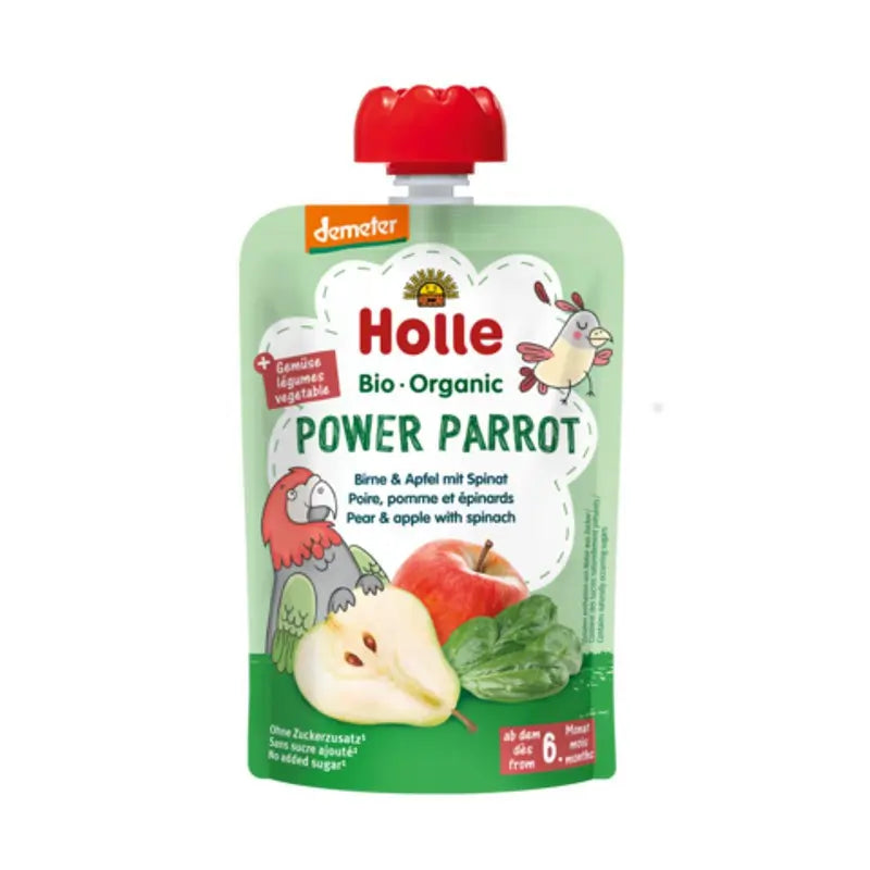 Holle Pouche de Pera, Manzana y Espinacas
