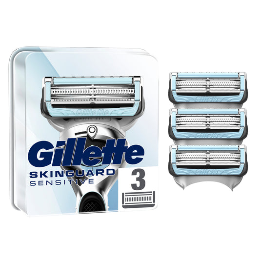 Gillette Skinguard Sensitive Recargas Compatível com Punhos Fusion , 3 peças
