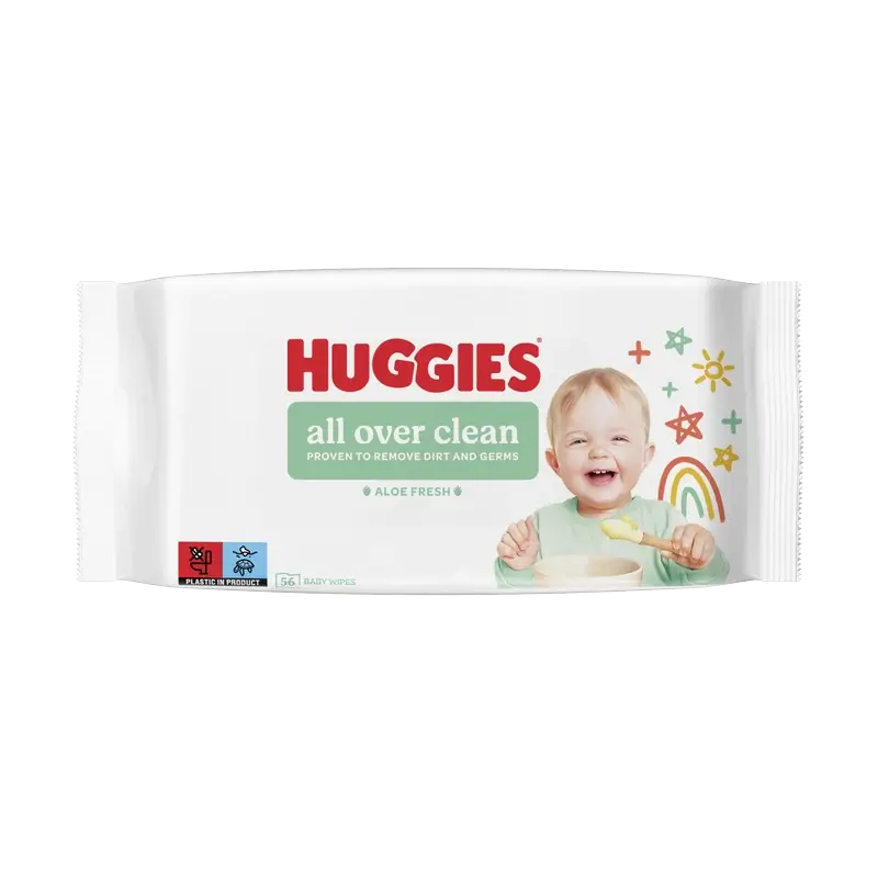 Toalhetes de limpeza Huggies All Over Clean , 56 unid.