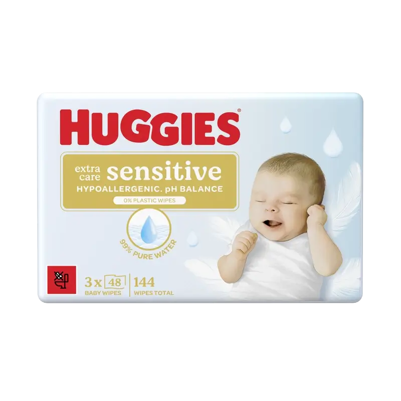 Toalhetes Huggies Extra Care Sensitive , 144 unidades