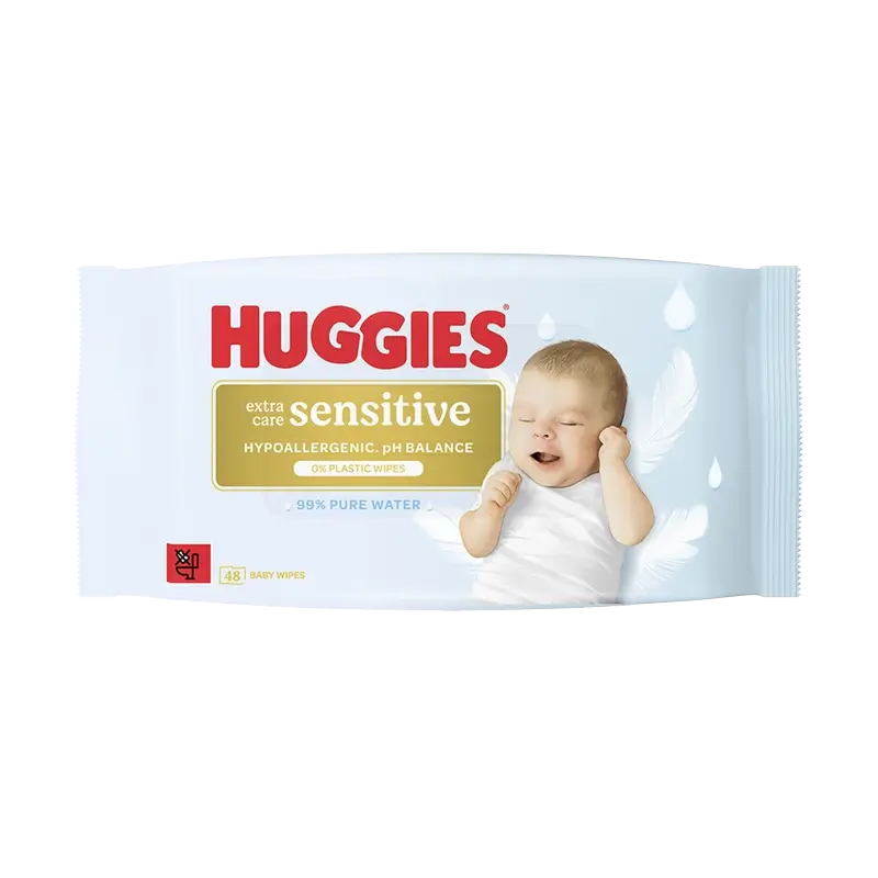 Toalhetes Huggies Extra Care Sensitive , 48 unid.