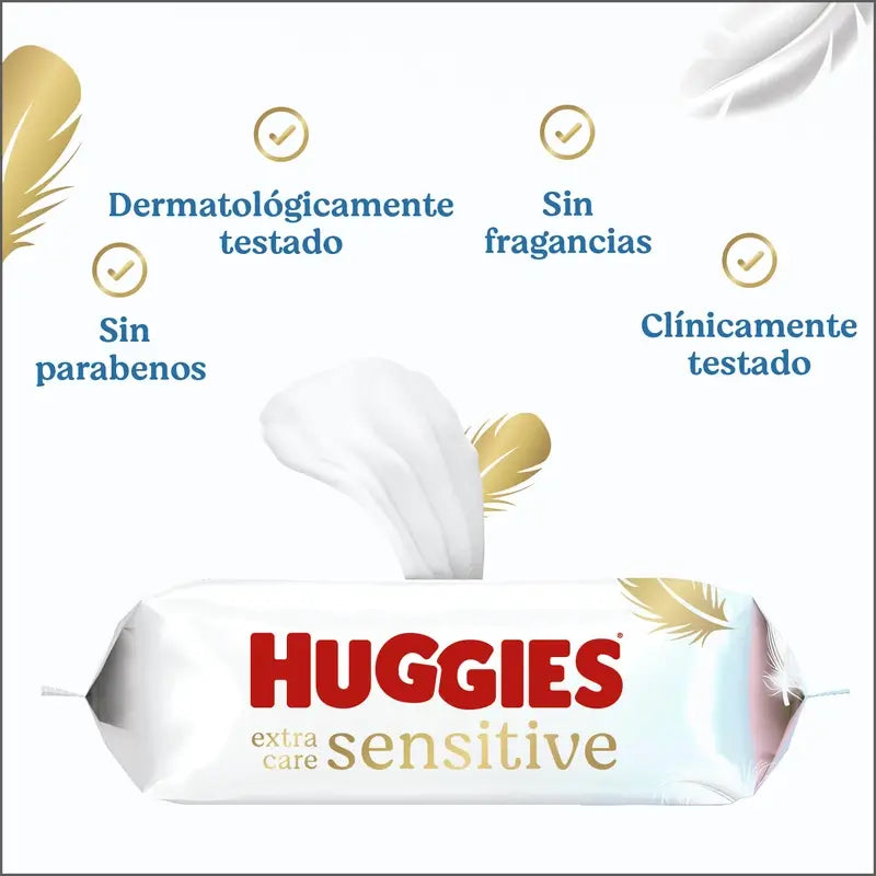 Toalhetes Huggies Extra Care Sensitive , 48 unid.