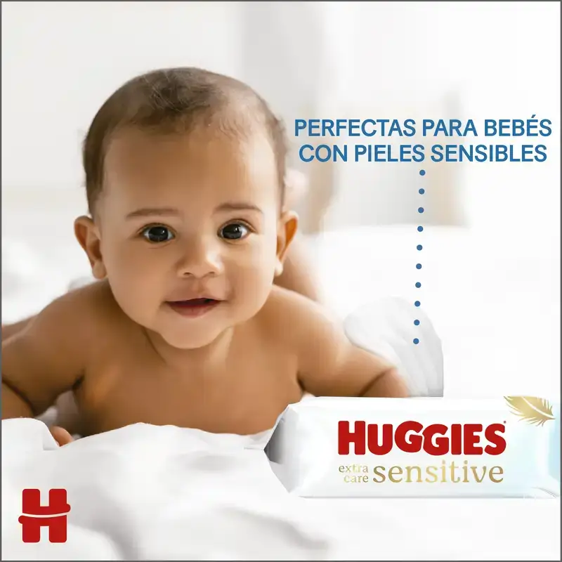 Toalhetes Huggies Extra Care Sensitive , 48 unid.