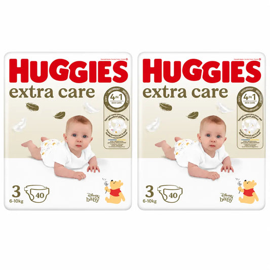 Huggies Extra Care Tamanho 3 (6-10 Kg) Fraldas Disney para Bebés, 40 unidades, embalagem 2