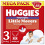 Fraldas para bebés Huggies Little Movers Tamanho 3 (6-11 Kg) Disney, 88 unidades