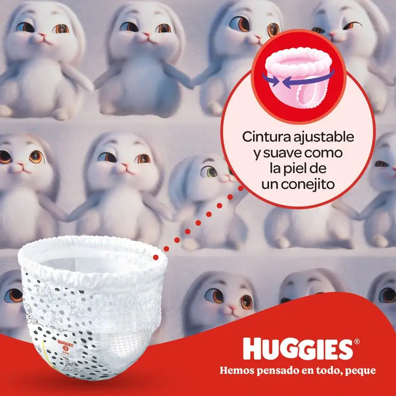 Cuecas Huggies Little Movers Tamanho 6 (15-25 Kg) Fraldas Disney para Bebés , 96 unidades