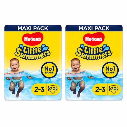 Fraldas de natação Huggies Little Swimmers tamanho 2-3, 20 unidades, embalagem 2