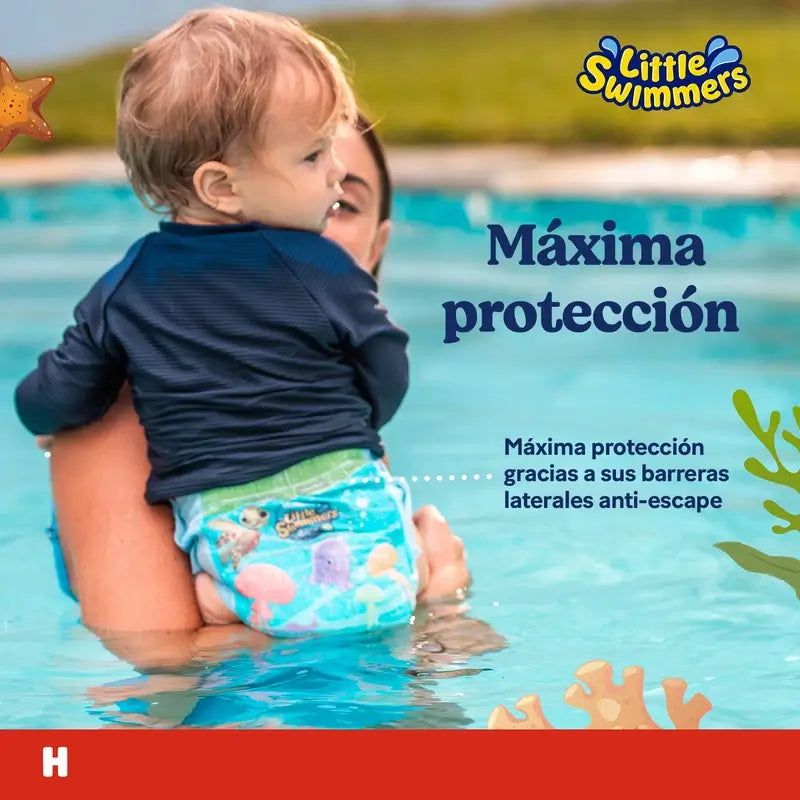 Fraldas de banho Huggies Little Swimmers tamanho 3-4, 20 unidades.