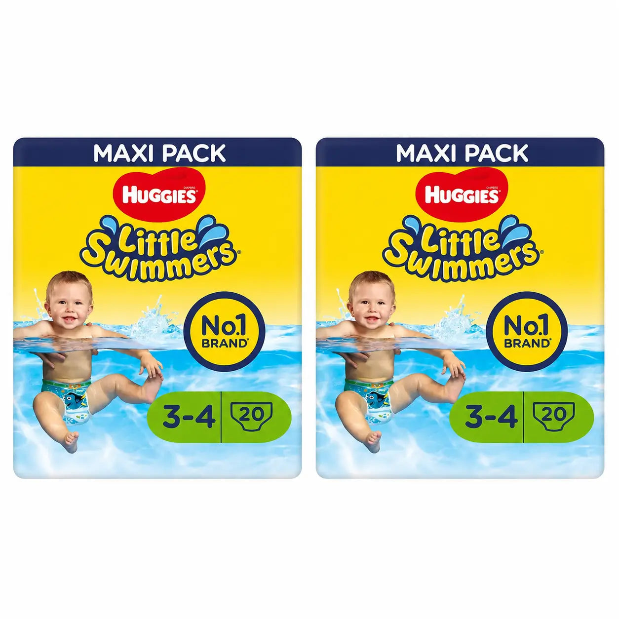 Fraldas de natação Huggies Little Swimmers tamanho 3-4, 20 unidades, embalagem 2