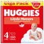 Huggies Little Movers Tamanho 4 (7-18 Kg) Fralda de bebé Disney, 150 unidades.