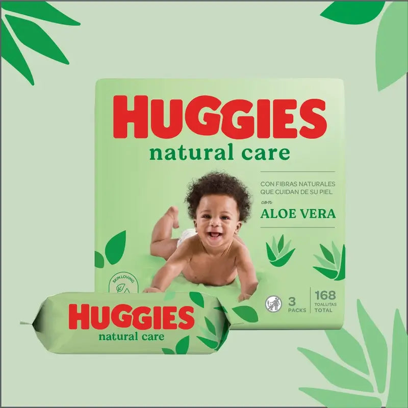 Toalhetes Huggies Natural Care , 168 pcs.
