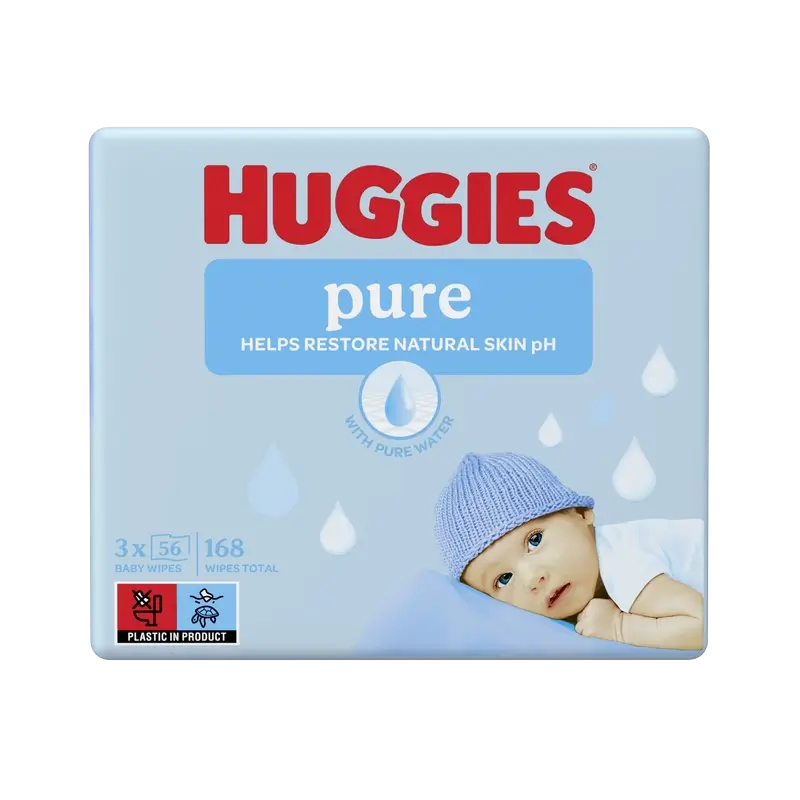 Toalhetes Huggies Pure , 168 pcs.
