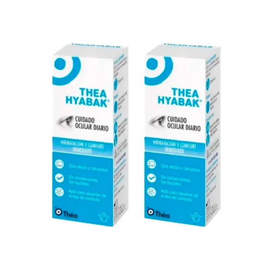 Hyabak Eye Drops Solution, embalagem de 2 x 10 ml