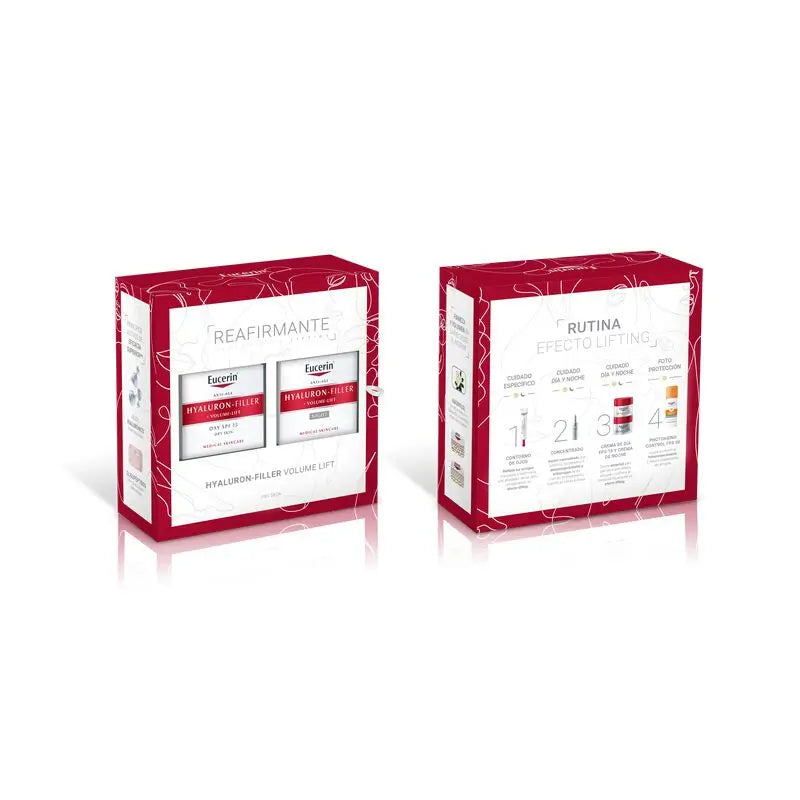 Eucerin Hyaluron Filler Creme de Dia Facial Pele Seca 50ml + Creme de Noite Facial 50ml Volume-Lift